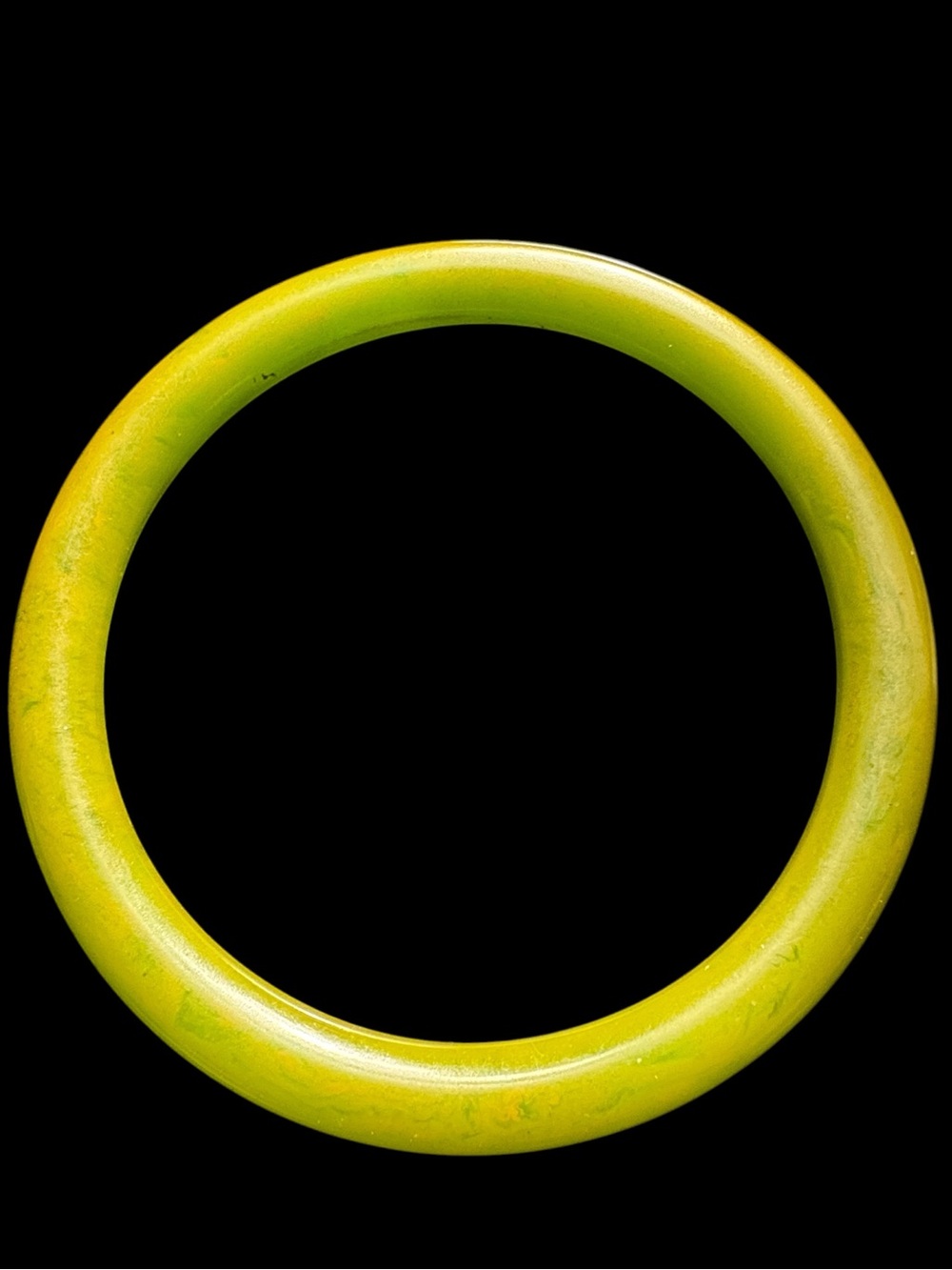 Avocado Green Bakelite Bangle Bracelet